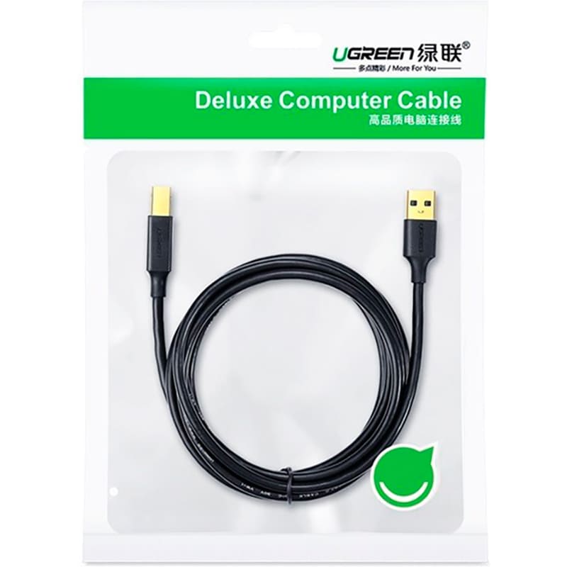 Кабель UGREEN US135 USB Type A - USB Type B 3 м Black (10351) Вид кабель