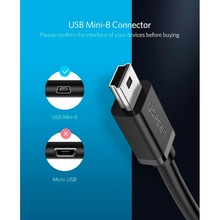 Перехідник UGREEN US249 USB Type A - USB mini Type B Black (10383)
