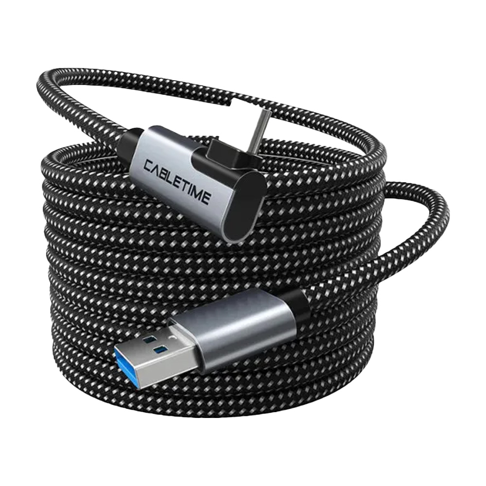 Кабель CABLETIME CA43P USB3.0 - Type-C VR Oculus Quest 2, 5 м Black (CA915927)