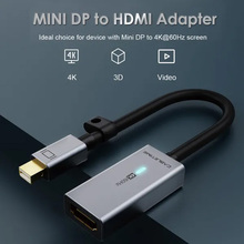 Переходник CABLETIME CP26A mini DisplayPort (M) - HDMI (M) 4K/60Hz 0.15 м Grey (CA915347)