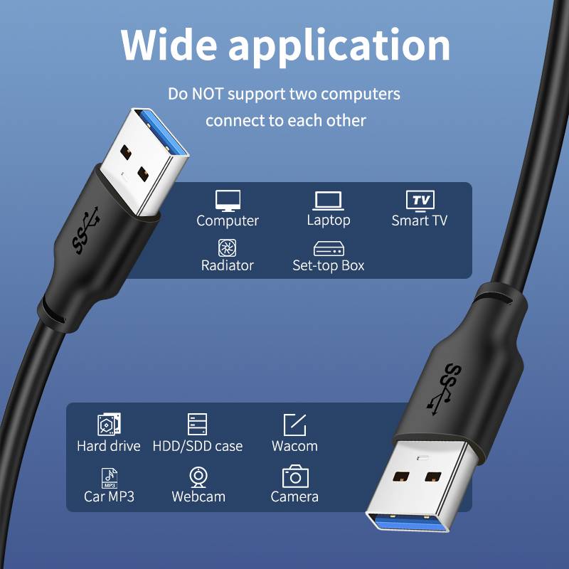 Кабель CABLETIME USB 3.0 AM-AM 3м Black (CA915415) Вид кабель