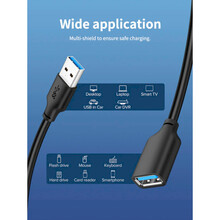 Подовжувач CABLETIME USB 3.0 AM - AF 2м Black (CA915408)