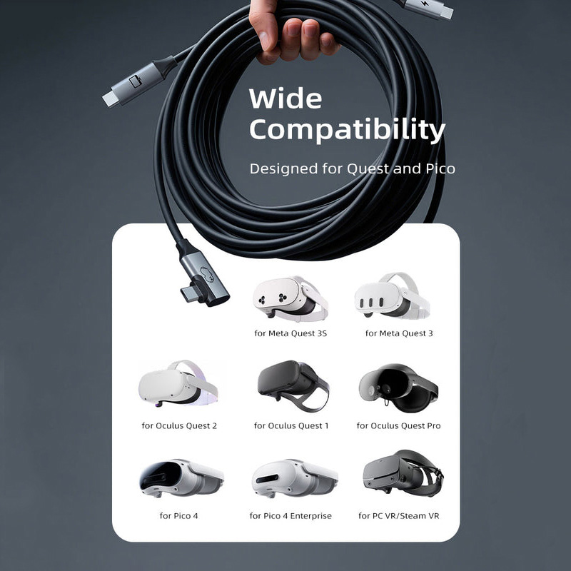 Кабель CABLETIME CA44P USB3.0 VR PD 5 м (CA915934) Роз'єм 2 USB тип C (папа)