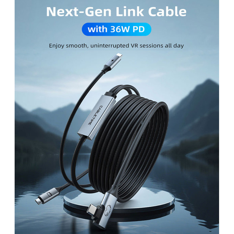 Кабель CABLETIME CA44P USB3.0 VR PD 5 м (CA915934) Роз'єм 1 USB тип C (папа)