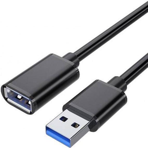 Кабель ESSAGER USB 3.0 AM/AF 2 м Black (EXCAM-YTC01)