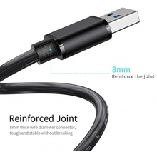 Кабель ESSAGER USB 3.0 AM/AF 2 м Black (EXCAM-YTC01)