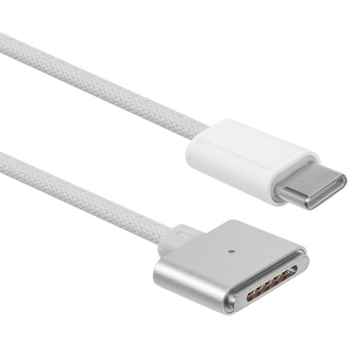 Кабель POWERPLANT USB-C to Magsafe 3 140W White (CA915101)