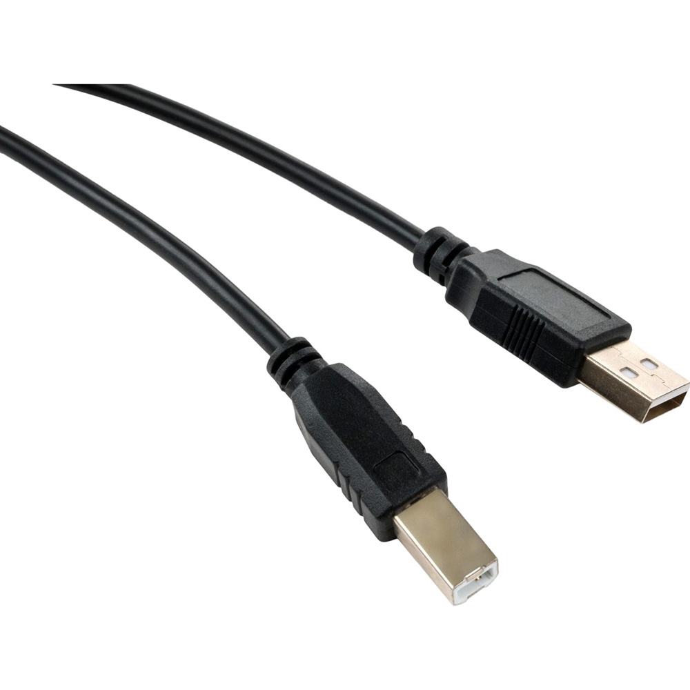Кабель для принтера VINGA USB 2.0 AM/BM 3 м (VCPDCAMBM3.0BK) Вид кабель