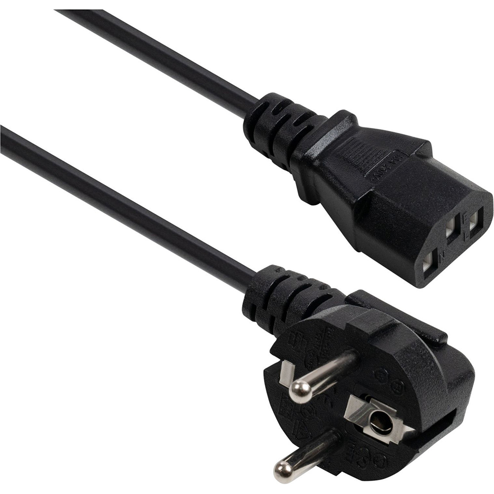 Кабель REZONE CEE7/7-C13 3 м Black (RZPC-1331) Разъем 1 CEE 7/7 (Schuko)