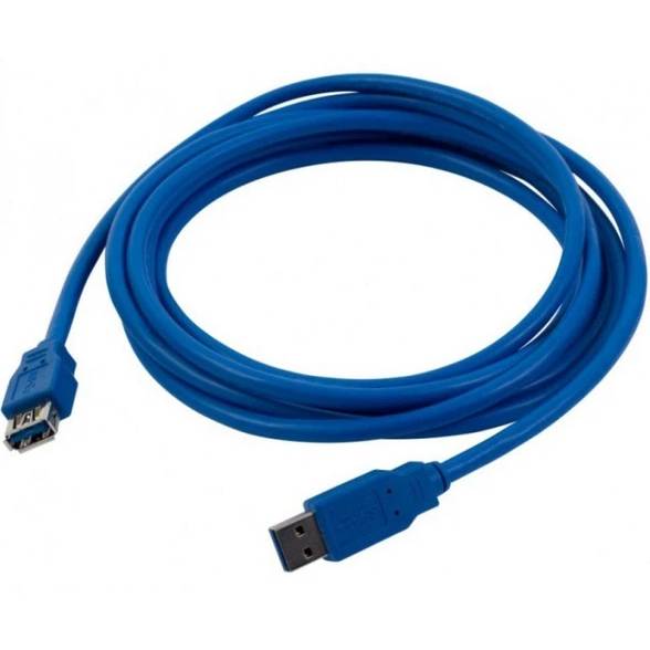 Кабель PATRON USB 3.0 AM/AF 3м Blue (CAB-PN-AMAF3.0-3M)