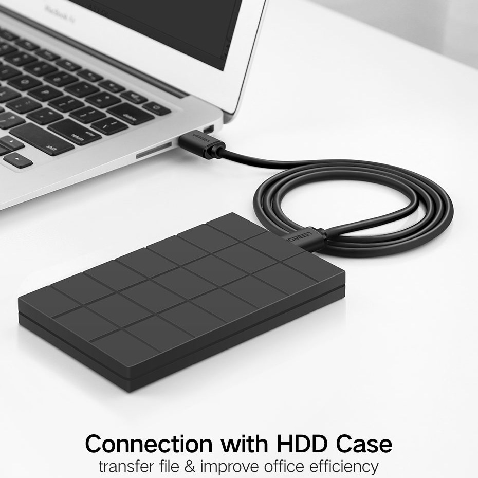 Кабель UGREEN USB 2.0 AM/AM US102 2.0 м Black (10311) Разъем 2 USB тип А (папа)