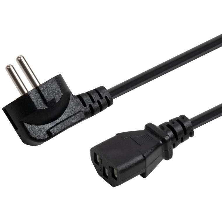 Кабель питания VINGA C13 5.0 m 1 mm 2 copper ((VYPCC1351CU) Разъем 1 CEE 7/7 (Schuko)