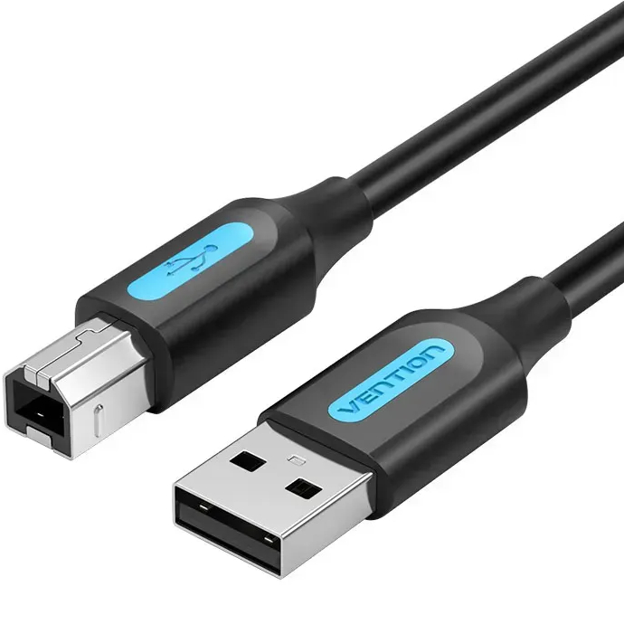 Кабель для принтера VENTION USB 2.0 AM/BM 2 м Black (COQBH)