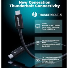 Кабель CHOETECH A3011 Thunderbolt 5 Intel USB Type-C - USB Type-C 1 м (A3011)