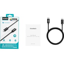 Кабель CHOETECH A3011 Thunderbolt 5 Intel USB Type-C - USB Type-C 1 м (A3011)