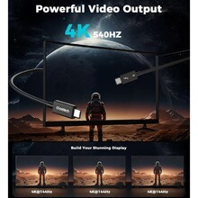 Кабель CHOETECH A3011 Thunderbolt 5 Intel USB Type-C - USB Type-C 1 м (A3011)