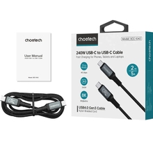 Кабель CHOETECH XCC-1042 USB Type-C - USB Type-C 4 GEN3 2 м