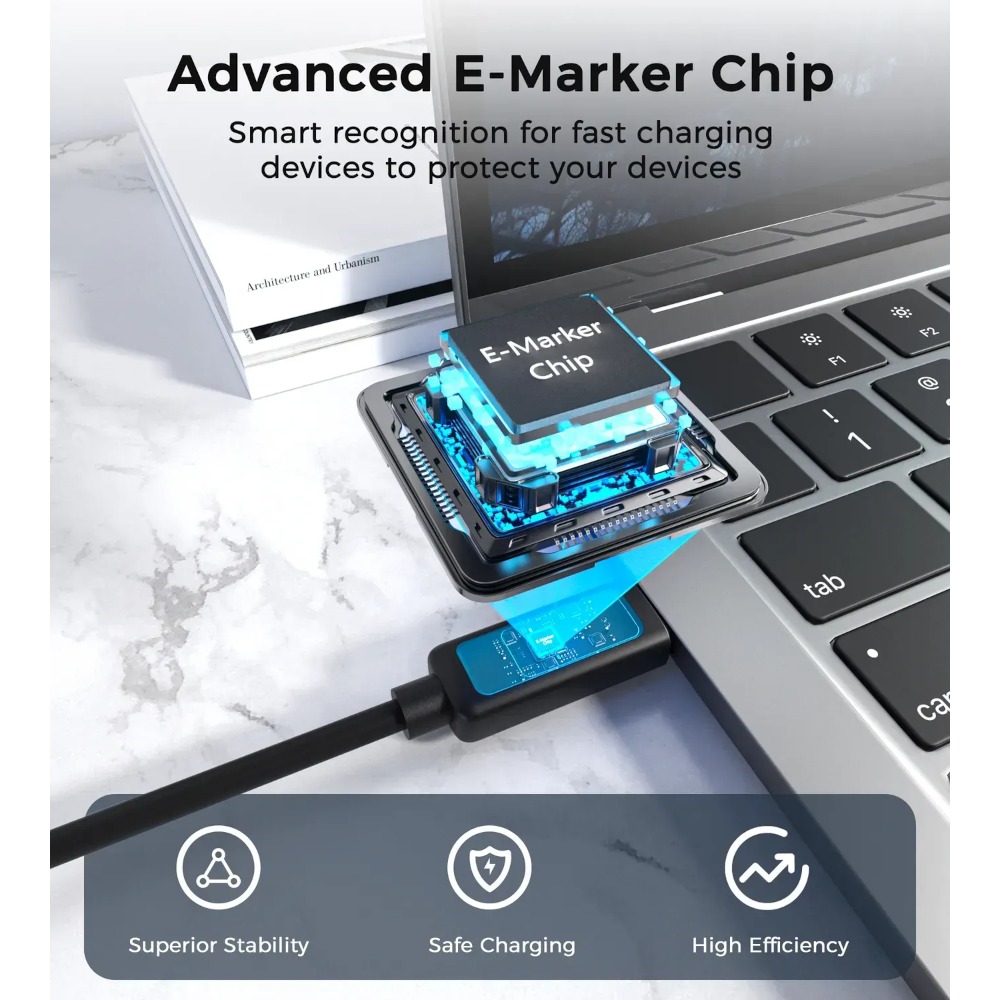 Кабель CHOETECH XCC-1063 USB Type-C - USB Type-C 1.8 м Black Вид кабель