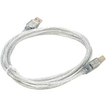 Кабель VOLTRONIC USB 2.0 AM/BM 1.8 м Transparent (YT-AM/BM-1.8T)