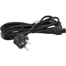 Кабель питания VOLTRONIC Schuko PC-186 CEE7/17-IEC C5 3.0M 0.75mm