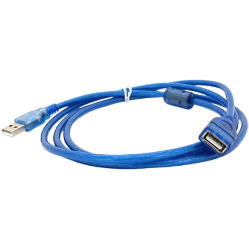 Удлинитель VOLTRONIC USB 2.0 AM/AF 1.5 м Blue (YT-AM/AF-1.5TBL) Дополнительно Феритовый фильтр