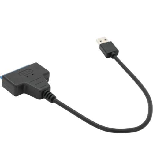 Кабель VOLTRONIC Usb 3.0 AM to SATA black 0.1м для HDD/SSD (YT-C3.0-SATA/0.1) Вид переходник