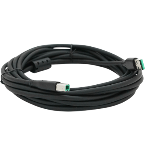 Кабель VEGGIEG USB 2.0 AM/BM 5м Black Q120 (V-U207)