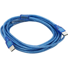 Кабель RITAR USB 2.0 AM/AM 5 м Transparent Blue (YT-AM/AM-5.0TBL)