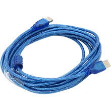Кабель RITAR USB 2.0 AM/AM 5 м Transparent Blue (YT-AM/AM-5.0TBL)