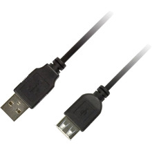 Удлинитель PIKO USB 2.0 Black 1.8 м