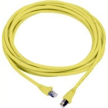 Патч-корд литой MOLEX RJ45, 568B, U/UTP, PowerCat 6, LS0H 0.5m, Yellow (PCD-02000-0K)