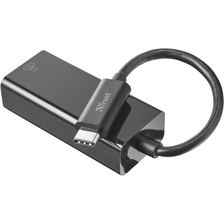 Адаптер TRUST USB-C TO ETHERNET ADAPTER (21491) Вид переходник