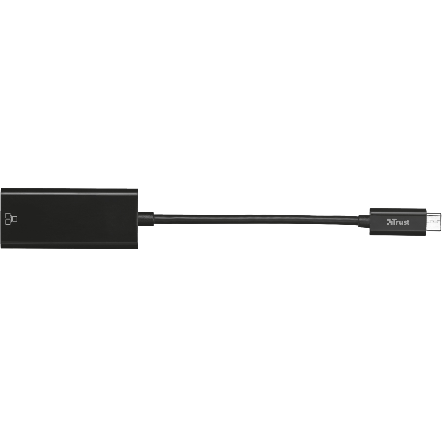 Адаптер TRUST USB-C TO ETHERNET ADAPTER (21491) Разъем 1 USB тип C (папа)