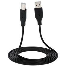 Кабель 2E USB 2.0 (AM/BM) DSTP 1.8M black (2E-W-3169m1.8)