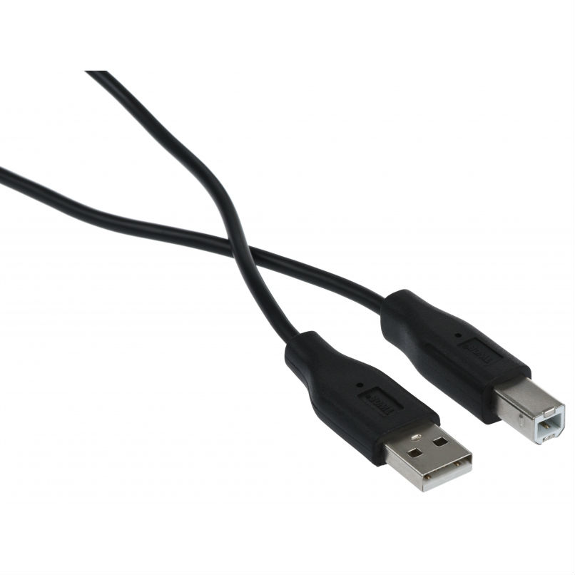 Кабель 2E USB 2.0 (AM/BM) DSTP 1.8 M black (2E-W-3169m1.8) Вид кабель