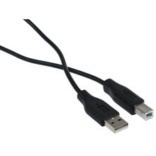 Кабель 2E USB 2.0 (AM/BM) DSTP 1.8 M black (2E-W-3169m1.8)