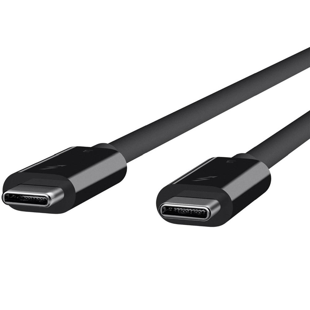 Кабель BELKIN Thunderbolt 3 (USB-C to USB-C) 2м (F2CD085BT2M-BLK) Роз'єм 1 USB тип C (папа)