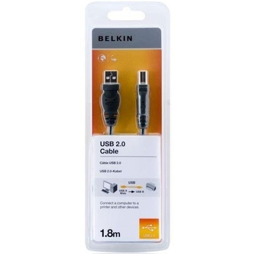 Кабель BELKIN USB 2.0 AM/BM 1.8м (F3U154bt1.8M) Вид кабель