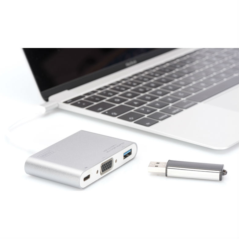 Перехідник DIGITUS USB Type-C to VGA (DA-70839) Роз'єм 1 USB тип C (мама)