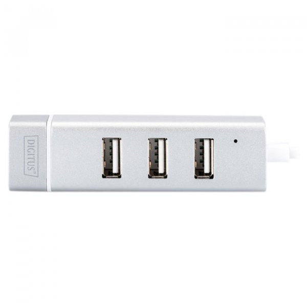 Перехідник DIGITUS USB Type-C, 3xUSB+Fast Ethernet (DA-70253) Вид перехідник