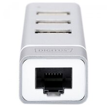 Перехідник DIGITUS USB Type-C, 3xUSB+Fast Ethernet (DA-70253)