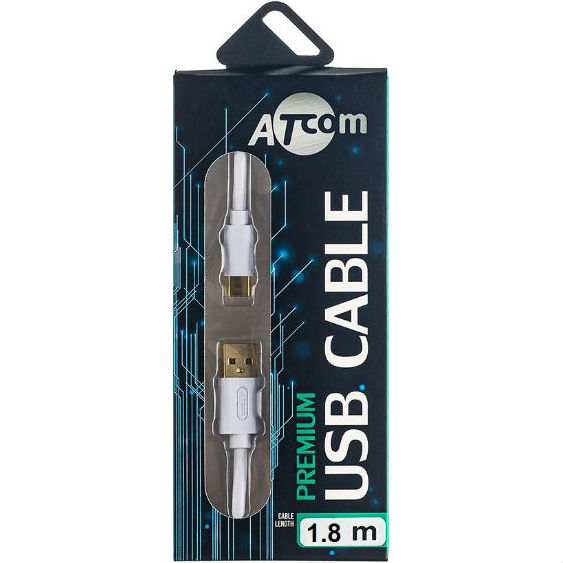 

Кабель ATCOM AM USB 2.0 / Type-C 1.8 m GOLD plated (13427), (13427)AM USB 2.0 / Type-C