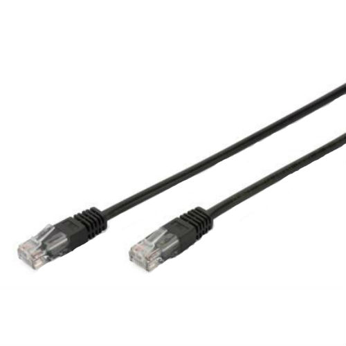 Патч-корд DIGITUS CAT5e UTP 1 м, PVC, чорний (DK-1511-010/BLACK)