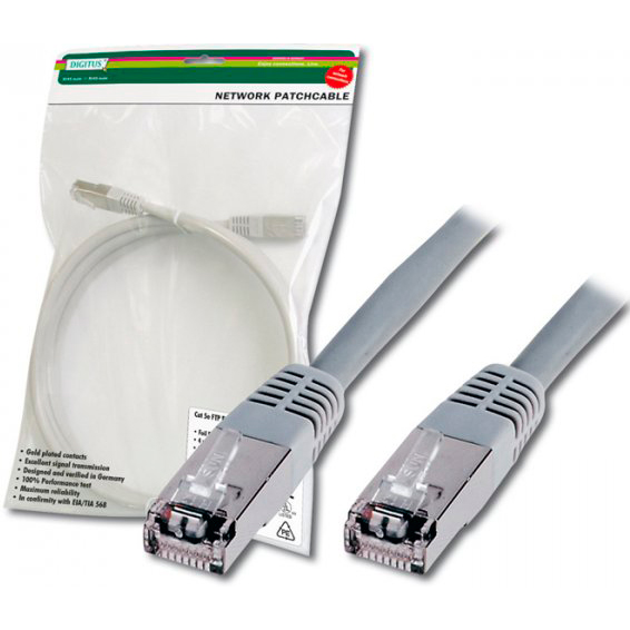 

Патч-корд DIGITUS cat.5e, F-UTP, 5м, серый (DK-1521-050), cat.5e, F-UTP, 5м, серый (DK-1521-050)