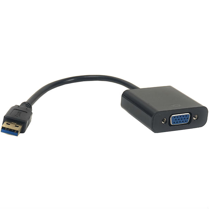 Переходник POWERPLANT USB 3.0 M - VGA F (CA910380)