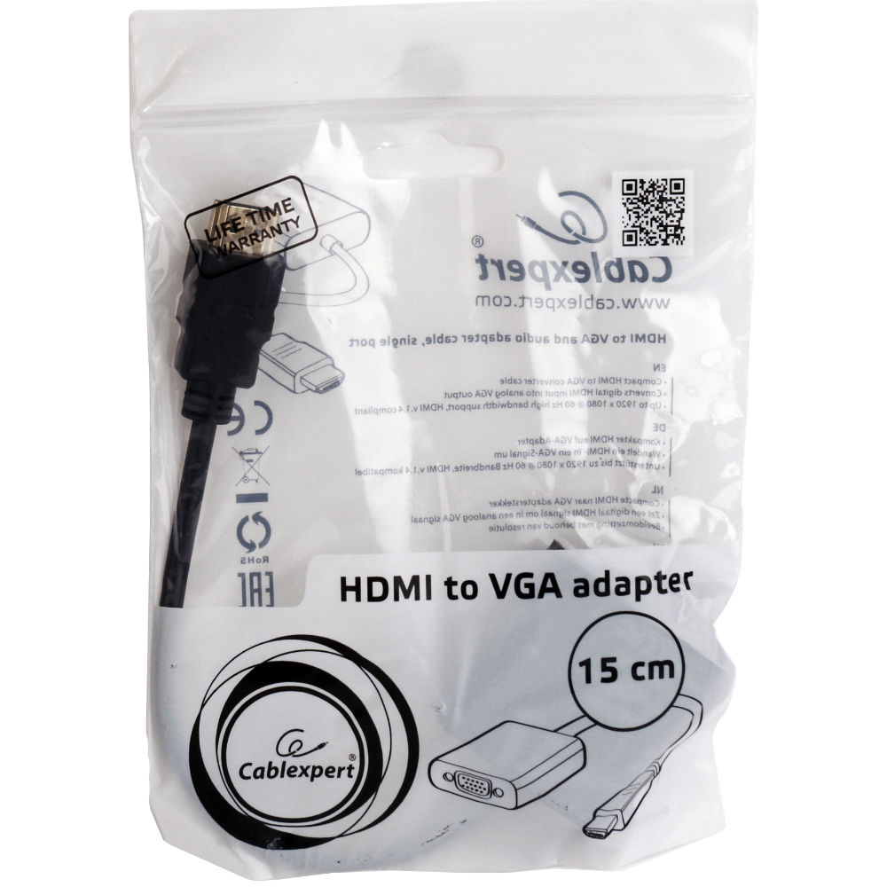 Кабель CABLEXPERT A-HDMI-VGA-03 Вид кабель