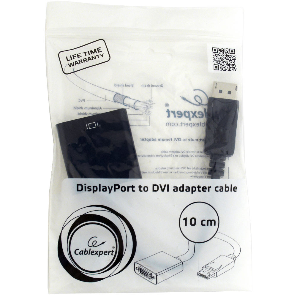 Кабель CABLEXPERT A-DPM-DVIF-002 Роз'єм 1 DisplayPort 