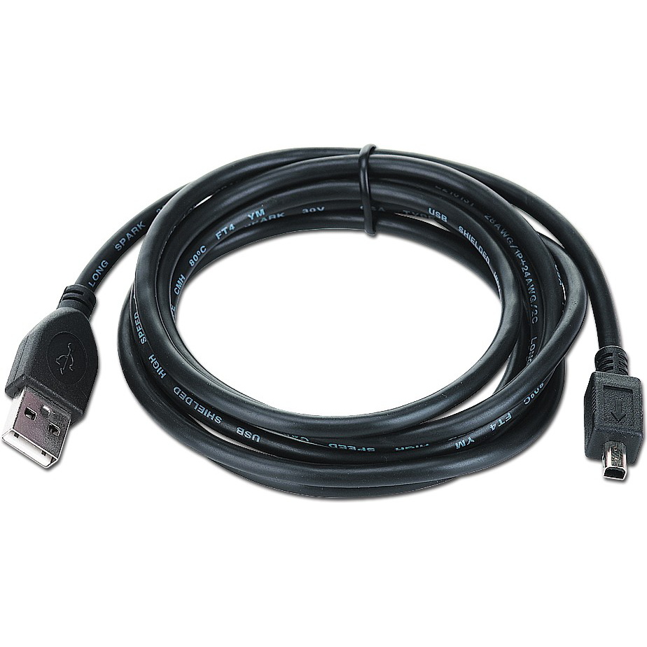 Кабель GEMBIRD CCF-USB2-AM4P-6 (AM/miniB 4pin) 3 м black