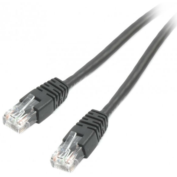 Патч-корд Cablexpert CAT6 UTP 0.25 м Black (PP6U-0.25 M/BK)