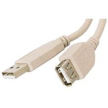 Подовжувач ATCOM USB 2.0 AM/AF 5m 2 фериту White (4717)